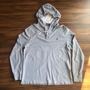 Polo by Ralph Lauren Gray Hooded Long Sleeve Sz L